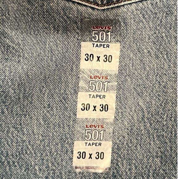 Levi’s 501 Taper Women 36197-0013 Jeans Size 30x30 - Picture 11 of 12